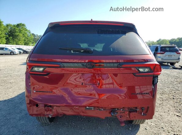 5TDADAB56SS023239 2025 TOYOTA HIGHLANDER HYBRID Red Հետևի տեսք