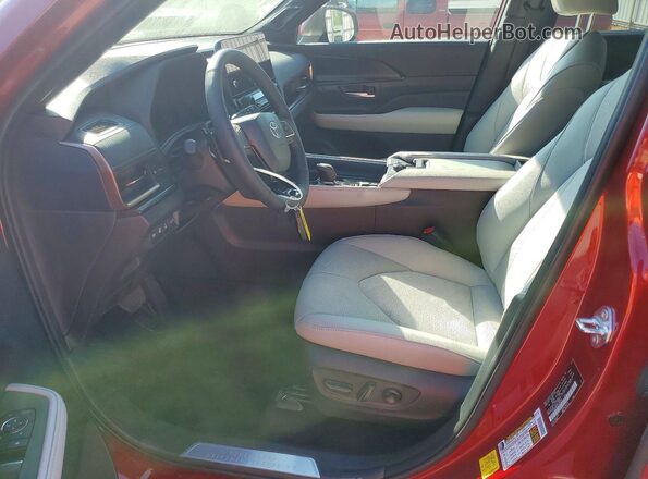 5TDADAB56SS023239 2025 TOYOTA HIGHLANDER HYBRID Red Սալոնի դիմացի տեսք