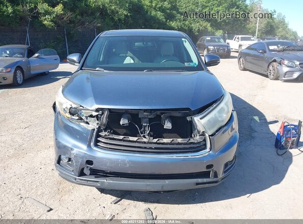 5TDBKRFH0GS258305 2016 TOYOTA HIGHLANDER Blue 