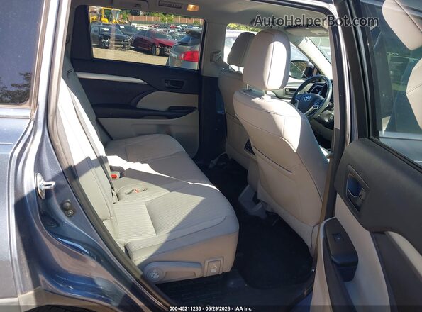 5TDBKRFH0GS258305 2016 TOYOTA HIGHLANDER Blue 