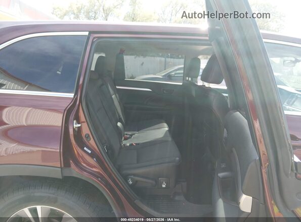 5TDBKRFH0GS270728 2016 TOYOTA HIGHLANDER Maroon Widok naklejki z numerem VIN