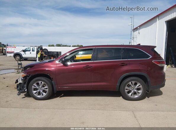 5TDBKRFH0GS270728 2016 TOYOTA HIGHLANDER Maroon Widok wnętrza 360 stopni