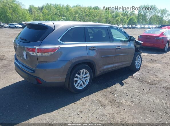 5TDBKRFH1GS269233 2016 TOYOTA LE Gray Задня права чверть