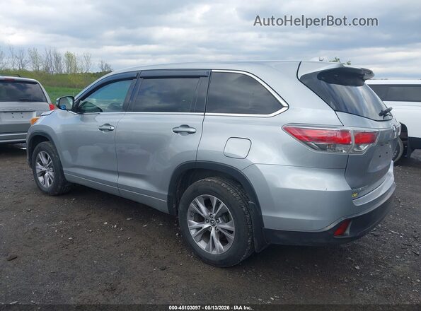 5TDBKRFH2GS274635 2016 TOYOTA LE Серебряный Задняя левая четверть