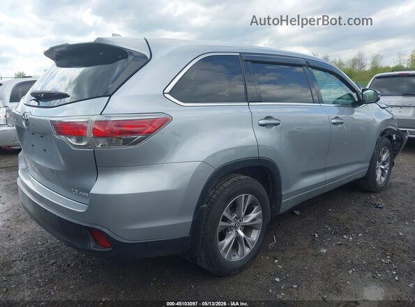 5TDBKRFH2GS274635 2016 TOYOTA LE Серебряный Задняя правая четверть