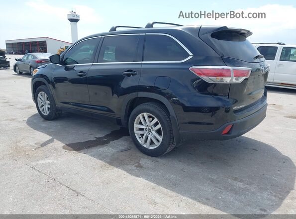 5TDBKRFH3GS300546 2016 TOYOTA LE Black Հետևի ձախ