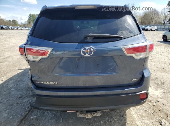 5TDBKRFHXGS261518 2016 TOYOTA HIGHLANDER Blue Widok z tyłu