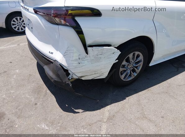5TDBRKEC0SS261707 2025 TOYOTA SIENNA White Вид спереду