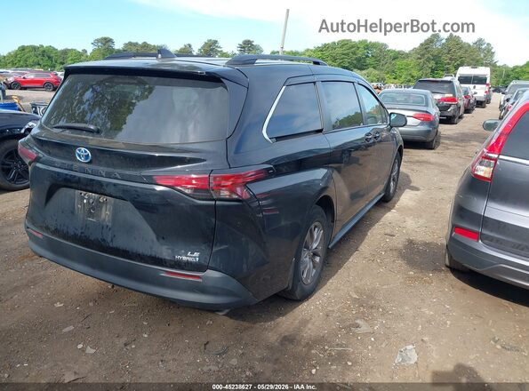 5TDBRKEC3MS049189 2021 TOYOTA SIENNA Black უკანა მარჯვენა