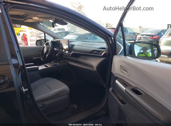 5TDBRKEC4MS015326 2021 TOYOTA SIENNA Black წინა სალონის ხედი