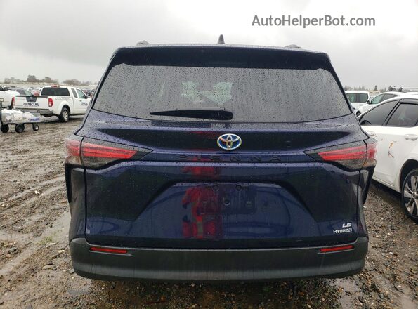 5TDBRKEC4NS131840 2022 TOYOTA SIENNA Blue Vista trasera