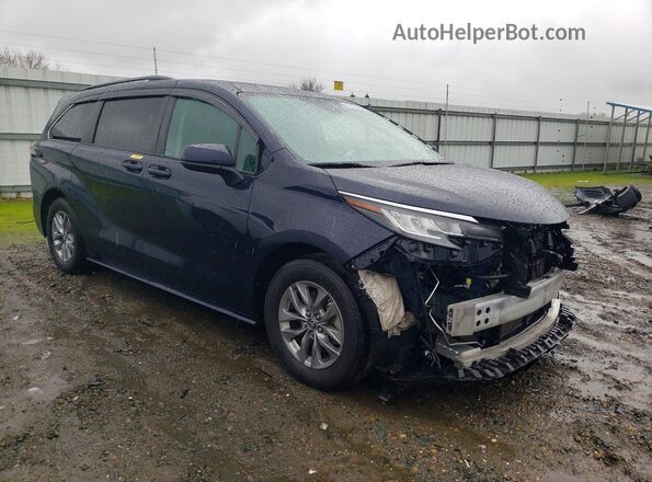 5TDBRKEC4NS131840 2022 TOYOTA SIENNA Blue Delantero derecho
