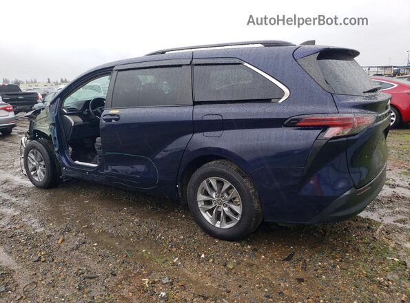 5TDBRKEC4NS131840 2022 TOYOTA SIENNA Blue Trasero izquierdo