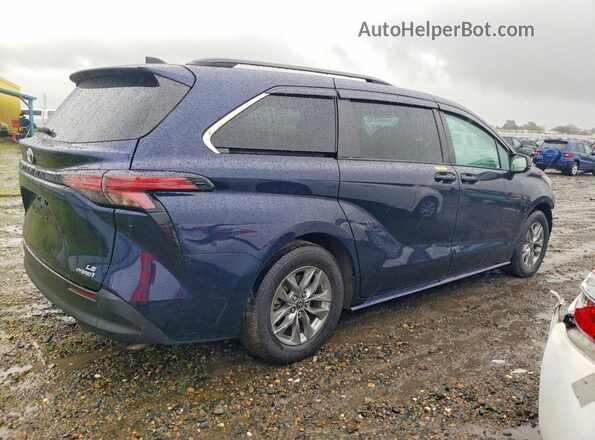 5TDBRKEC4NS131840 2022 TOYOTA SIENNA Blue Trasero derecho
