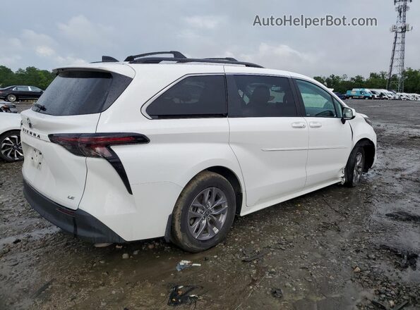 5TDBSKFC7SS154429 2025 TOYOTA LE White Trasero derecho