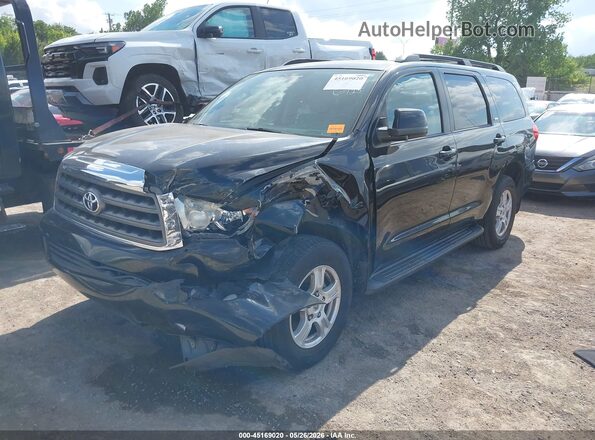 5TDBW5G16GS136725 2016 TOYOTA SEQUOIA Black წინა მარცხენა ხედი სამი მეოთხედიდან