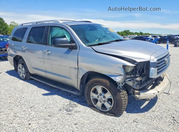 5TDBY5G19JS159451 2018 TOYOTA SEQUOIA Серебряный Передняя правая четверть