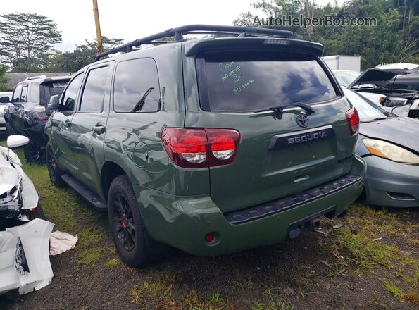 5TDBY5G1XLS177427 2020 TOYOTA SEQUOIA Зеленый Задняя левая четверть