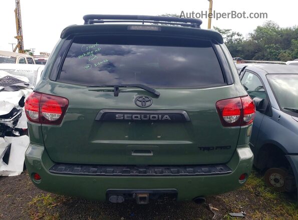 5TDBY5G1XLS177427 2020 TOYOTA SEQUOIA Зеленый Вид сзади