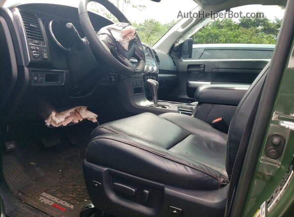 5TDBY5G1XLS177427 2020 TOYOTA SEQUOIA Зеленый Вид салона спереди