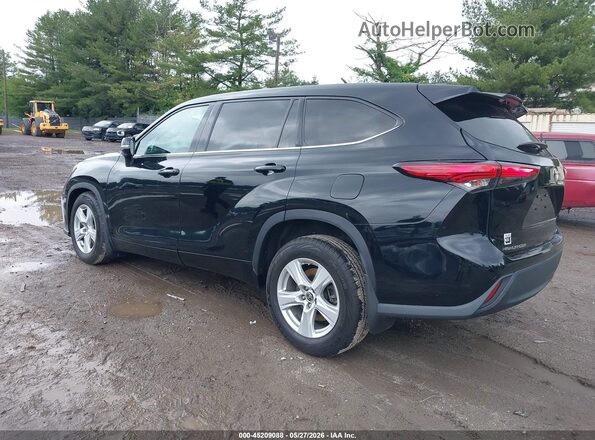 5TDBZRBH0NS566332 2022 TOYOTA HIGHLANDER Black Задня ліва чверть