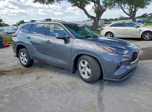 5TDBZRBH2NS573329 2022 TOYOTA HIGHLANDER Gray Передня права чверть