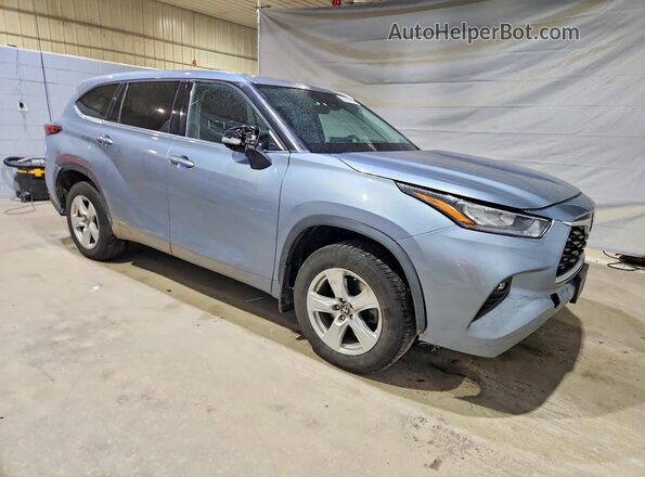 5TDBZRBH5LS005668 2020 TOYOTA HIGHLANDER Синий Передняя правая четверть