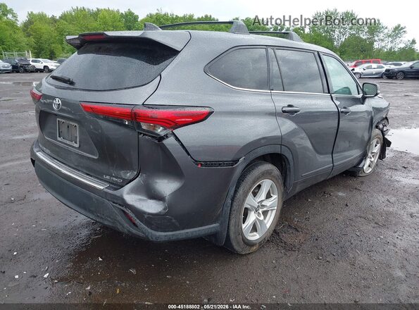5TDBZRBH6NS250367 2022 TOYOTA HIGHLANDER Серый Задняя правая четверть
