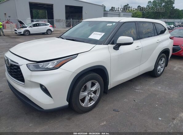 5TDBZRBH7LS513754 2020 TOYOTA HIGHLANDER White Vista tres cuartos delantera izquierda