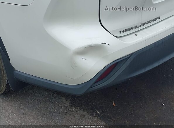 5TDBZRBH7LS513754 2020 TOYOTA HIGHLANDER White Vista frontal