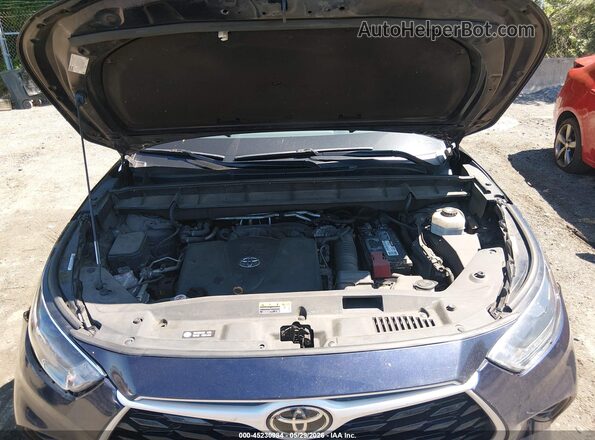 5TDBZRBH7MS131614 2021 TOYOTA HIGHLANDER Синий Вид сзади