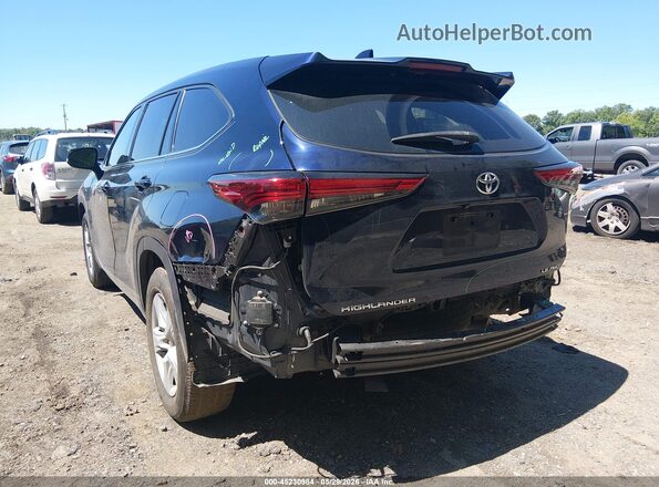 5TDBZRBH7MS131614 2021 TOYOTA HIGHLANDER Синий Вид спереди