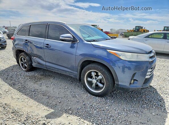 5TDBZRFH0HS465032 2017 TOYOTA HIGHLANDER Blue 