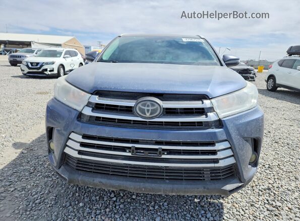 5TDBZRFH0HS465032 2017 TOYOTA HIGHLANDER Blue 