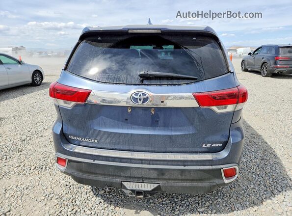 5TDBZRFH0HS465032 2017 TOYOTA HIGHLANDER Blue 