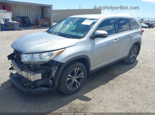 5TDBZRFH0KS980183 2019 TOYOTA HIGHLANDER Silver Առջևի ձախ երեք քառորդ տեսարան