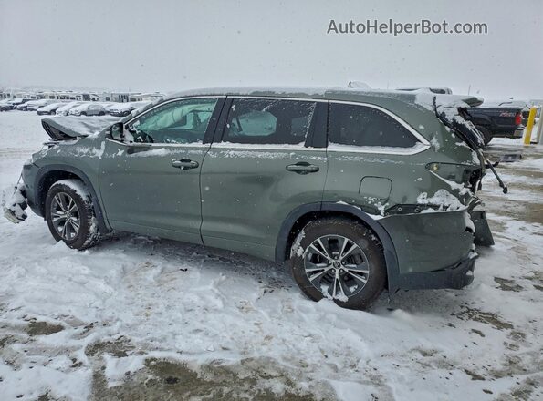 5TDBZRFH1JS485666 2018 TOYOTA HIGHLANDER Зеленый Задняя левая четверть