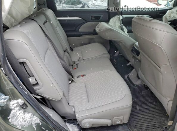 5TDBZRFH1JS485666 2018 TOYOTA HIGHLANDER Зеленый Вид задней части салона
