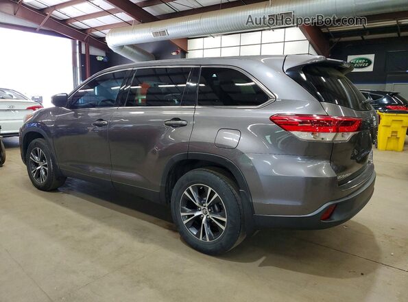 5TDBZRFH1KS916654 2019 TOYOTA HIGHLANDER Gray უკანა მარცხენა