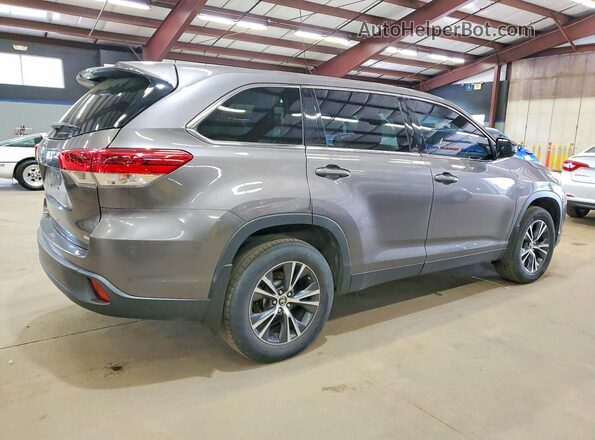 5TDBZRFH1KS916654 2019 TOYOTA HIGHLANDER Gray უკანა მარჯვენა