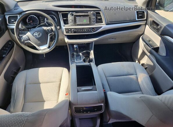 5TDBZRFH3HS406511 2017 TOYOTA HIGHLANDER Silver Առջևի վահանակի տեսք