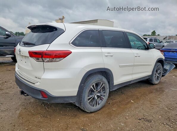5TDBZRFH3KS732297 2019 TOYOTA HIGHLANDER White 