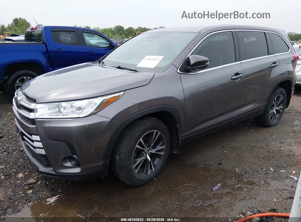 5TDBZRFH3KS960834 2019 TOYOTA HIGHLANDER Серый Передняя левая четверть