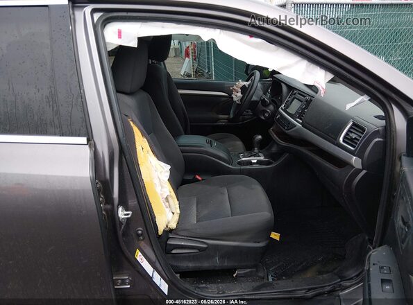 5TDBZRFH3KS960834 2019 TOYOTA HIGHLANDER Серый Вид салона спереди
