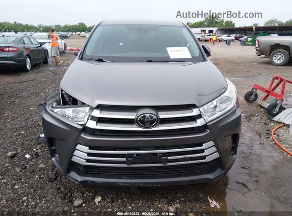5TDBZRFH3KS960834 2019 TOYOTA HIGHLANDER Серый Вид щитка приборов
