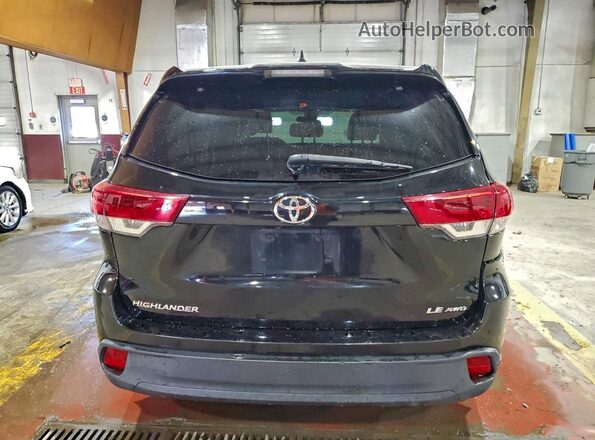 5TDBZRFH4HS477605 2017 TOYOTA HIGHLANDER Black Vista trasera