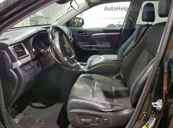 5TDBZRFH4HS477605 2017 TOYOTA HIGHLANDER Black Vista interior delantera