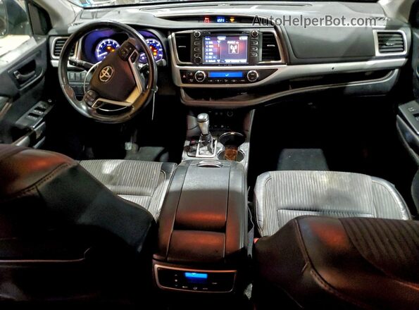 5TDBZRFH4HS477605 2017 TOYOTA HIGHLANDER Black Vista del salpicadero