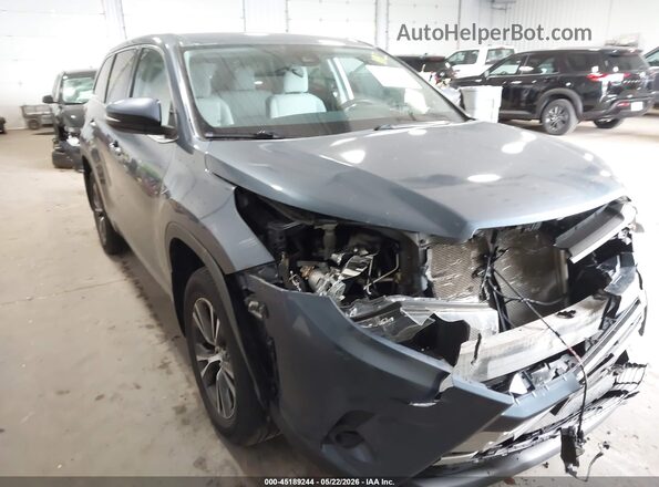 5TDBZRFH4JS856688 2018 TOYOTA HIGHLANDER Dark Blue Դիմացի տեսք