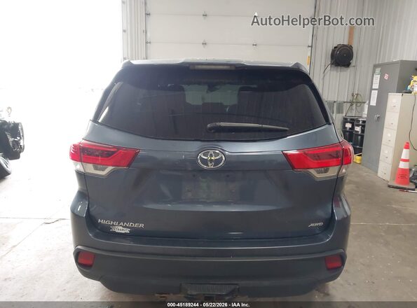 5TDBZRFH4JS856688 2018 TOYOTA HIGHLANDER Dark Blue 